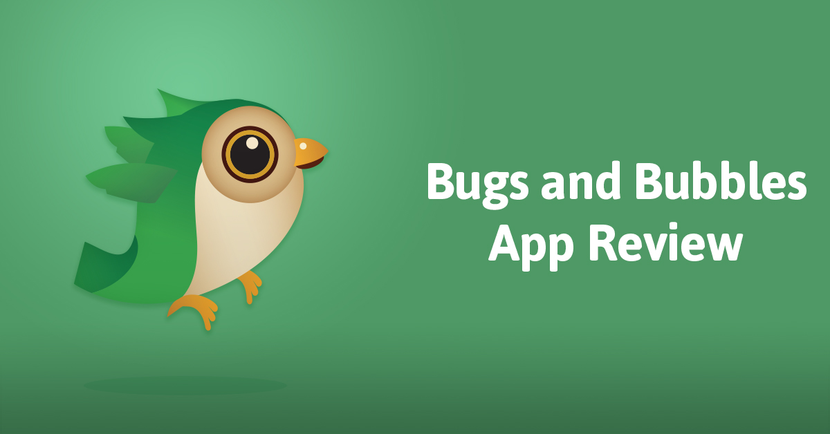 Bugs and Bubbles is a fantastic early learning app with eighteen mini games that are completely engaging.