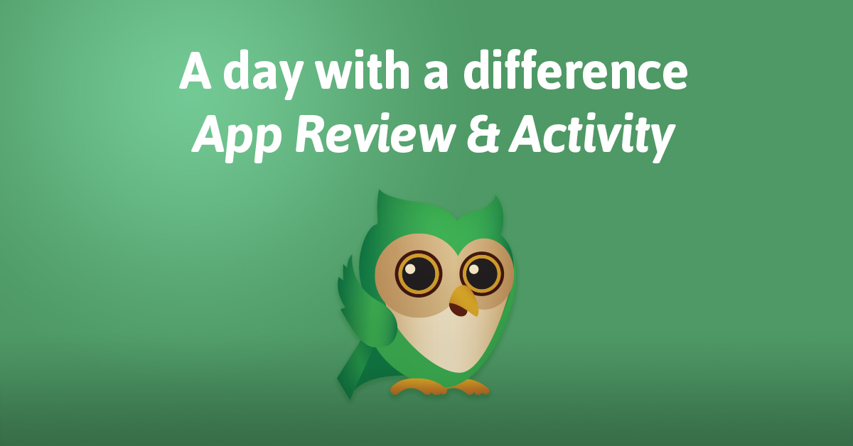 "A day with a difference" plays like an eBook without interactivity, while the story is being read to your child.