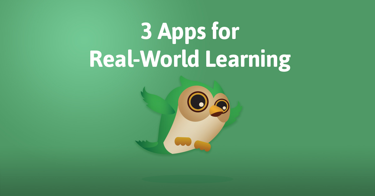 This week's reviews focus on apps that blend technology with real-world learning.