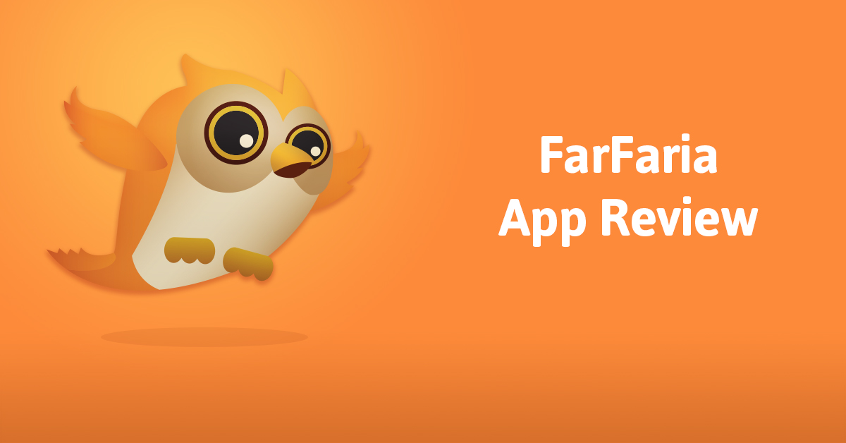 FarFaria is an app I can't stop thinking about, and one I downloaded instantly; this digital library is one of the best I have seen.