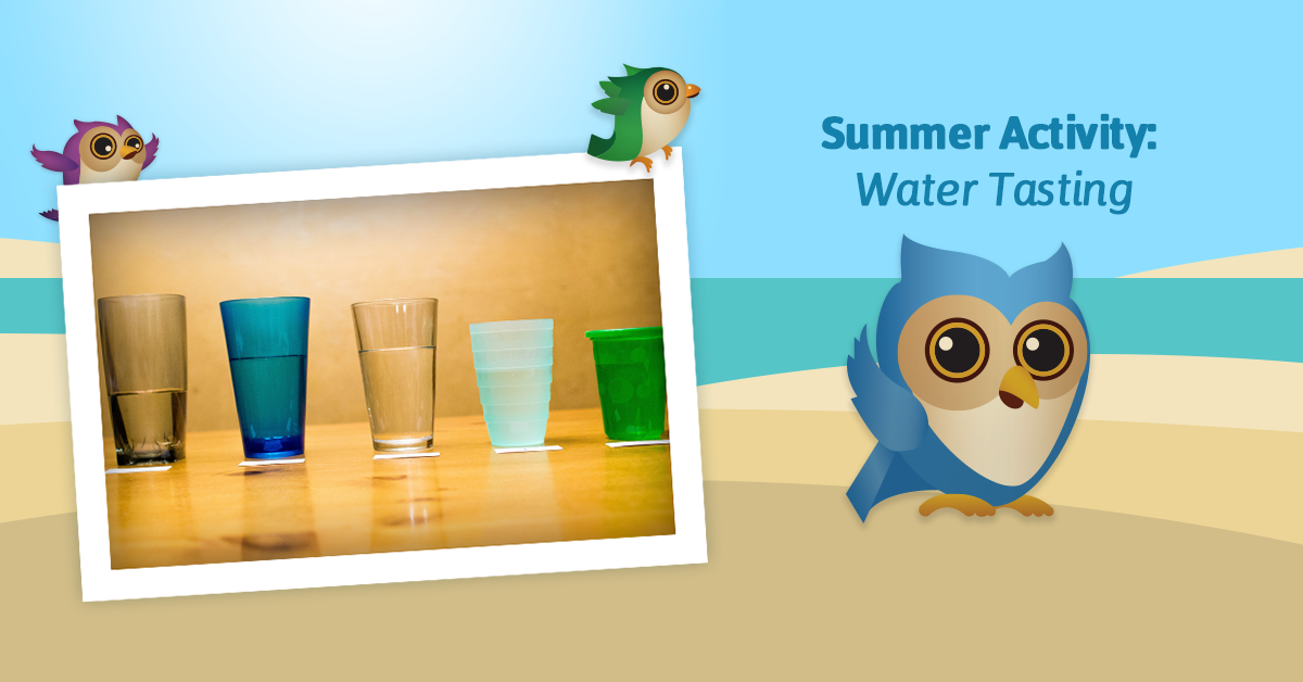 Try this water tasting activity with your family this summer and have fun taste testing.