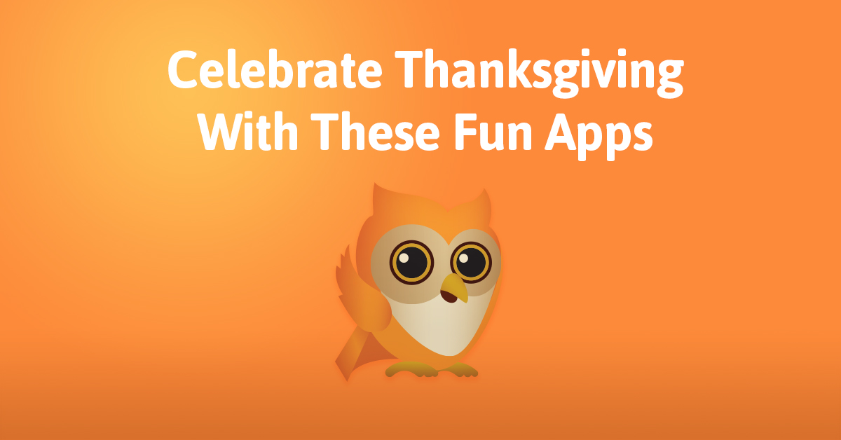 While you prep the turkey, keep your little one busy learning about Thanksgiving with these playful apps.